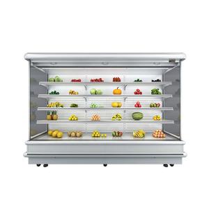 China Single Temperature 220V Multideck Open Chiller For Vegetable Fruit on sale