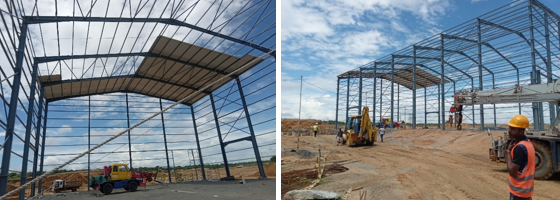 Pre-Engineered Steel Structural Frame Mechanical Parking Garage Carport