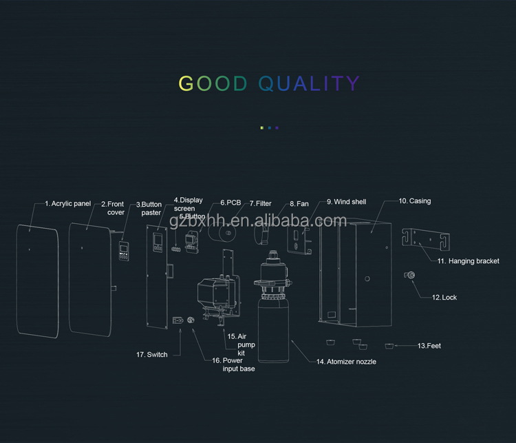 X2000 Humidifier Wall Mounted Scent Diffuser Sterilization Upscale
