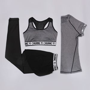 CPG Global Women 2017 Spring Summer Multi-Color Quick Dry 3 Pieces Set Stretched