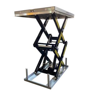Wholesale 4000kg Stationary Scissor Lift Table 1700mmx1200mm Double Scissor Max Height 80.71in from china suppliers
