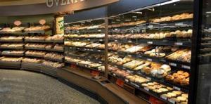 Wholesale Large Capacity Bakery Bread Display , Bread Counter Display Simple Structure from china suppliers