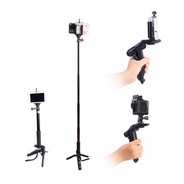 Lightweight High-end Tripod For Nikon GoPro Hero 4S 4 3+ 3 2 SJCAM SJ4000 SJ 4000 SJ8000 Xiaoyi Action Digtle Camera