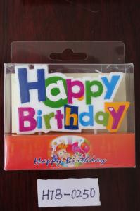 Wholesale Happy Birthday Letter Fancy Cake Candles , Beautiful Birthday Candles Multi Colored from china suppliers