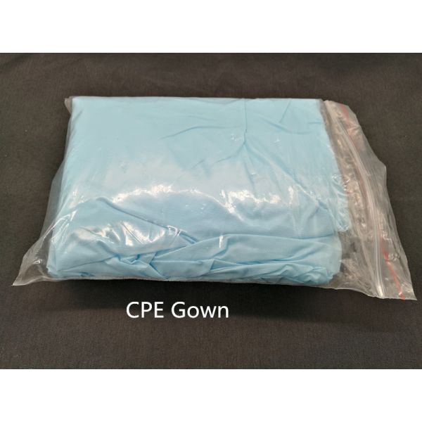 Disposable CPE Film Isolation Gown