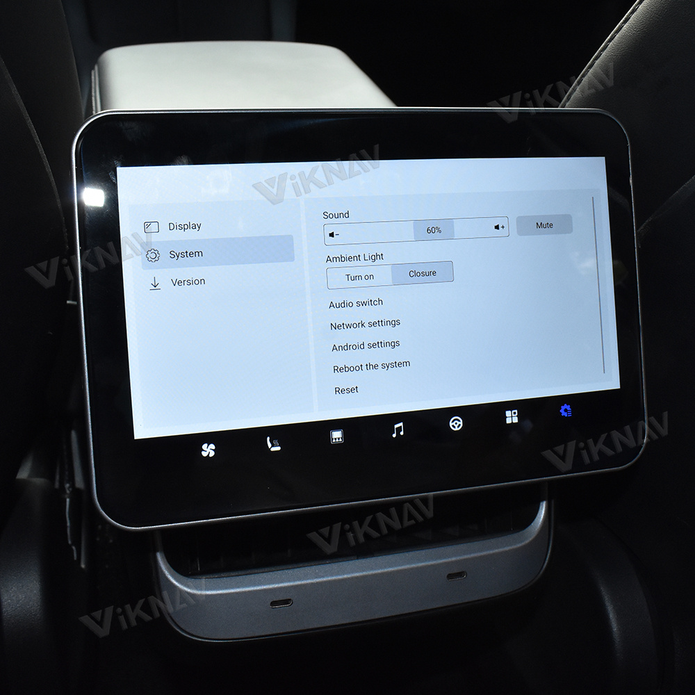 Air Conditional Model 3/Y Tesla Rear Display Back Row Seat CockPit LCD Screen