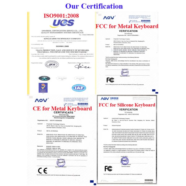 86 Flush Keys compact metal computer keyboard 12 Function Keys