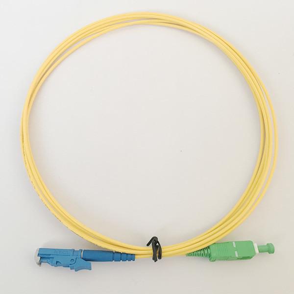 Quality E2000 - SC Fiber Optic Patch Cord Single Mode Simplex G657A1 2.0mm APC / UPC Polish for sale