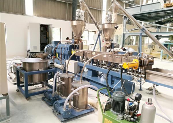 Quality Plastic Twin Screw Extruder Machine For Filler Masterbatch Making CE ISO Approval for sale