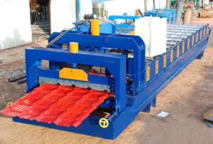 China Steel Roof Glazed Tile Roofing Sheet Forming Machine With 18 Forming Stations on sale