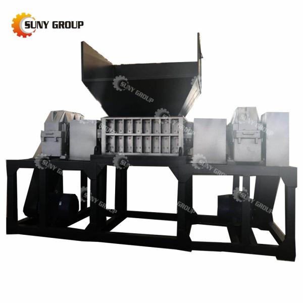 Industrial Product Waste Tire Recycling Machine Double Shaft Shredder with PLC