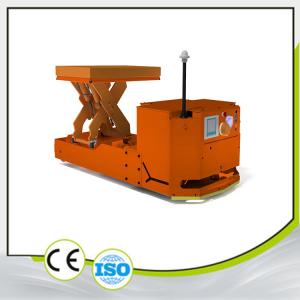 Wholesale Custom AGV Automated Guided Vehicle Electric Rigid Chain Mechanism Lifting Platform Load 2000kg Steering Wheel Drive from china suppliers