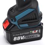 10000 MAh Li-Ion Battery Powered Angle Grinder 88volt Cordless Grinder With