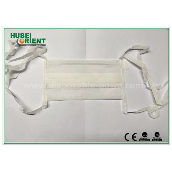 For Hospital And Doctor Use Disposable Face Mask By Non Woven Face With Tie-on
