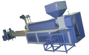 Double Extruder Plastic Recycling Machine With Densifier Inverter Control
