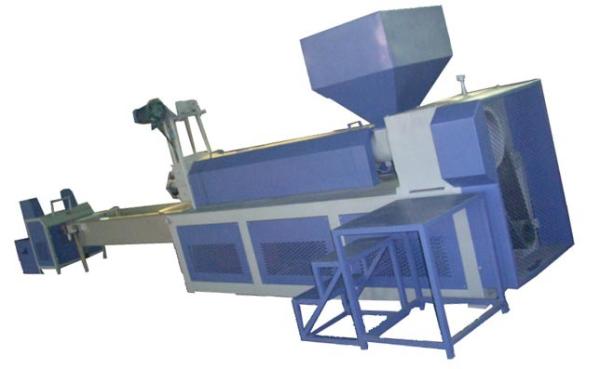 Quality Double Extruder Plastic Recycling Machine With Densifier Inverter Control for sale