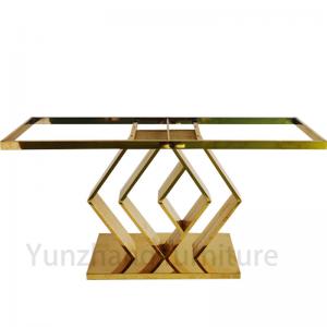 China Console Table With Gold Base Hotel Furniture on sale
