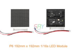 China P6 Indoor Full Color Led Display Module 192mm X 192mm 1/16 Scan on sale