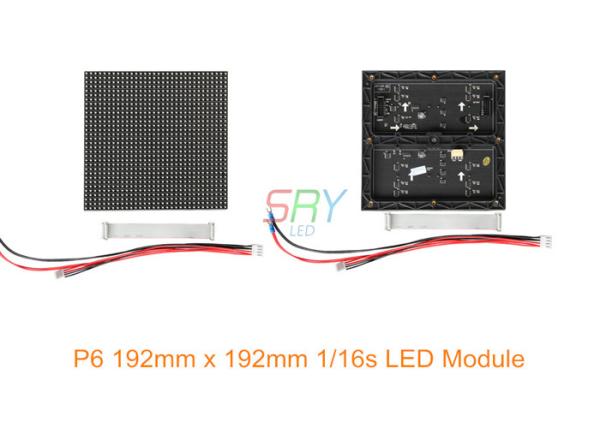 Quality P6 Indoor Full Color Led Display Module 192mm X 192mm 1/16 Scan for sale