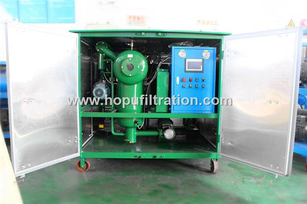 Quality Double Stage Vacuum Transformer Oil Recover Plant With Fully Cabinet,Capacitor Oil Purifier, Transformer Oiling Machine for sale