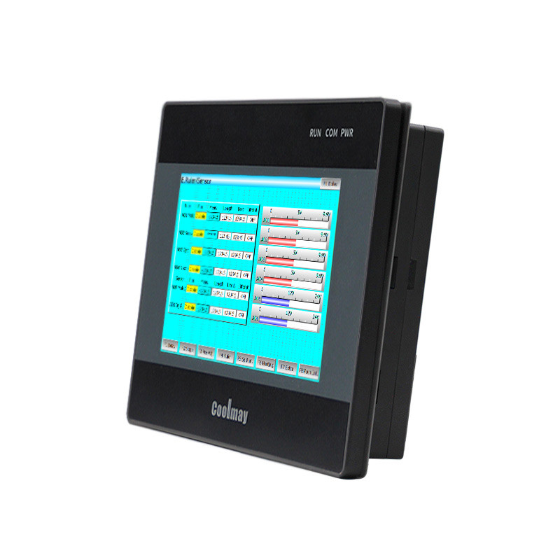 Coolmay HMI PLC Controller 4.3 Inch 24 Digital IO RS232 RS485 Com Port