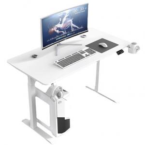 China Commercial Furniture Custom Design Wood Standing Desk with Electric Height Adjustable Base on sale