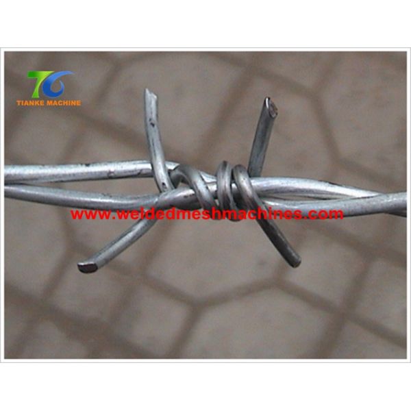 Security Double Strand Barbed Wire Making Machine 3 Inch Space 1.2T