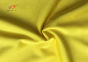 China Yellow 4 Way Stretched Dry Fit Polyester Spandex Blend Fabric For Swimwear Leggings on sale