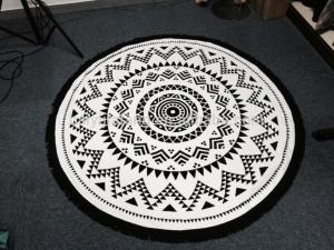China black tassel round beach towel custom print beach towel hot sell large round beach towel on sale