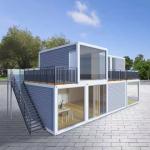 Flat Pack Container House Steel Structure and EPS Sandwich Panel Wall and