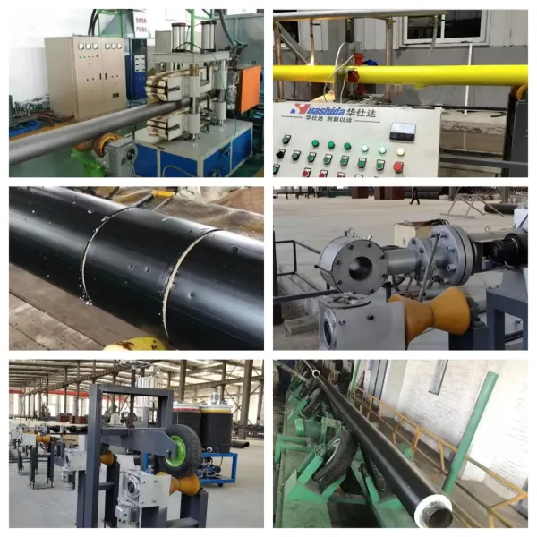 Large Output Polyurethane Insulated Pipe One-Step Extrusion Line Manufacturer