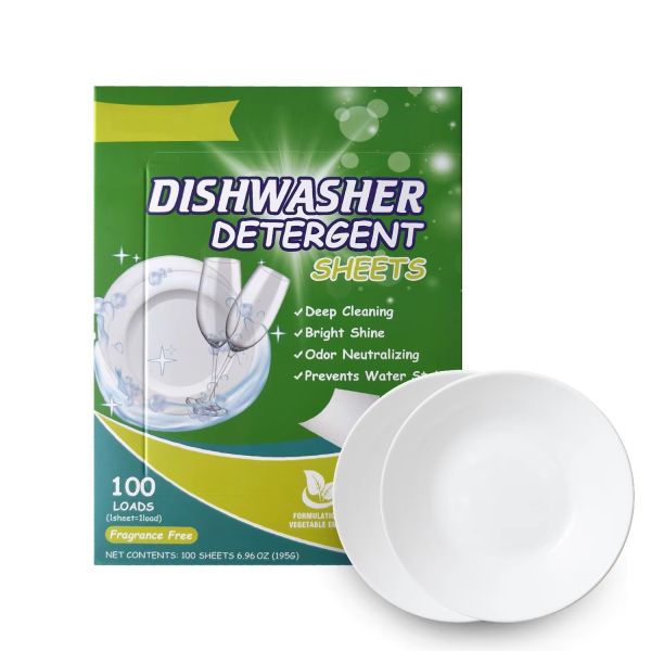 ODM OEM Dish Washing Sheets Eco Friendly Dishwasher Cleaning Sheets