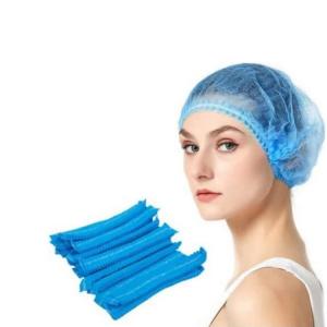 China Surgery Clip Disposable Bouffant Cap Non Woven Elastic S-2XL For Medical on sale
