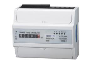 China Electric Din Rail Energy Meter , Intelligent Three phase Watt Hour Meter CE ROHS on sale