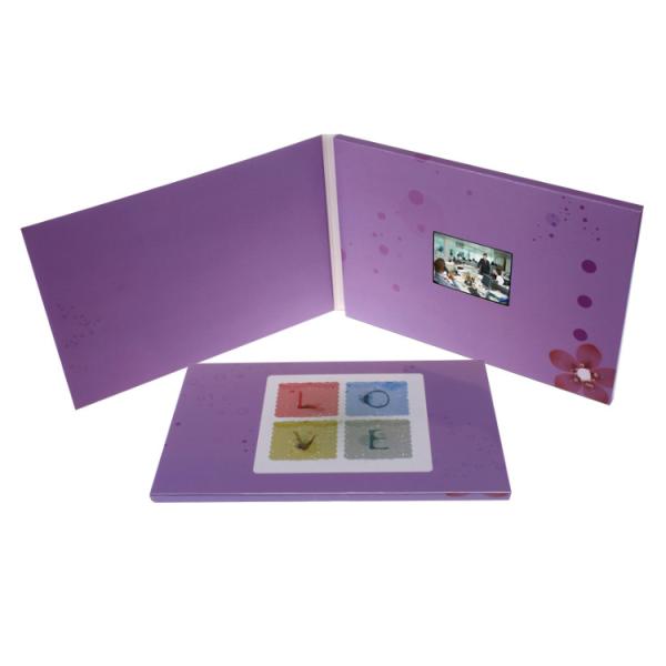 Quality USB Downlaoding Custom Video Greeting Cards CMYK Printing Handmade for sale