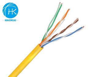 China Pure Copper 4 Pair LAN Cable Solid HDPE UTP CAT5E Network Cable on sale