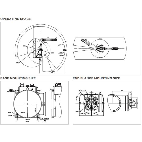 General Industrial Robot In Handling Operations For Metal Parts Photovoltaic Logistics Food And Beverage ER25-2300