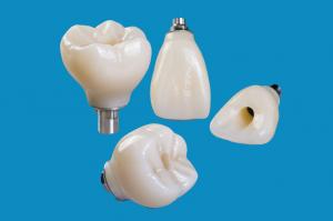 China Professional Zirconia Dental Implant Crown Titanium CAD CAM on sale