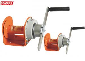 China Worm Gear Hand Winch / Hand Lifting Winch Large Capacity 500kg - 3000kg on sale