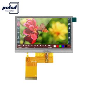 China Polcd RGB 24 Bit 4.3 Inch Tft Display 300 Nits Tft Capacitive Touchscreen on sale