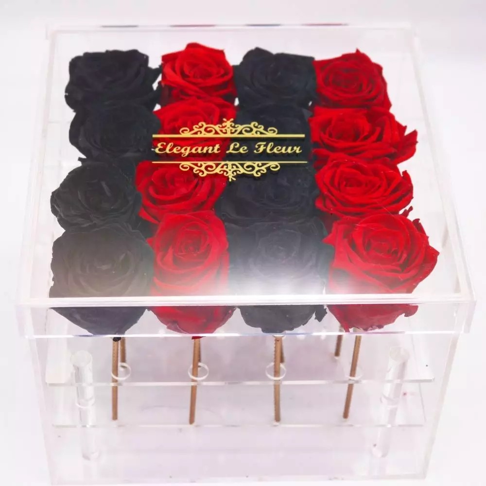 Wholesale Factory Price Clear Acrylic Box OEM/ODM Transparent Preserved Rose Acrylic Box With Drawer from china suppliers