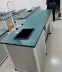 School Laboratory Furniture Biochemical Lab Desk Aluminum Alloy Wood Structure