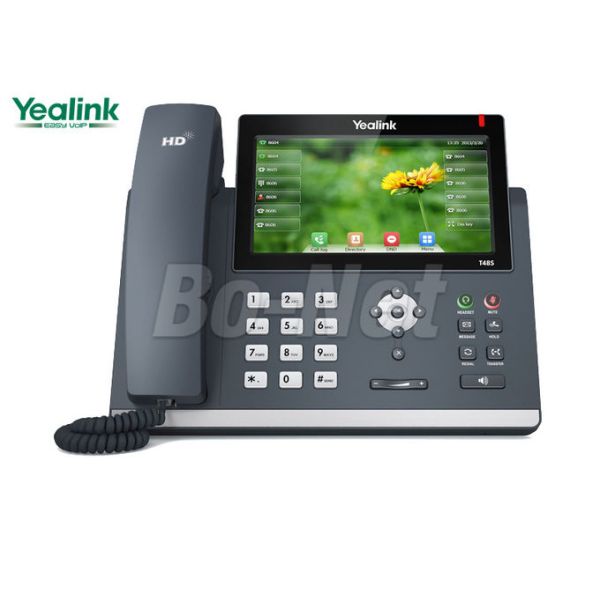 Gigabit Interface Cisco Voip Phone System Yealink SIP-T48S 7 Inch Touch Screen
