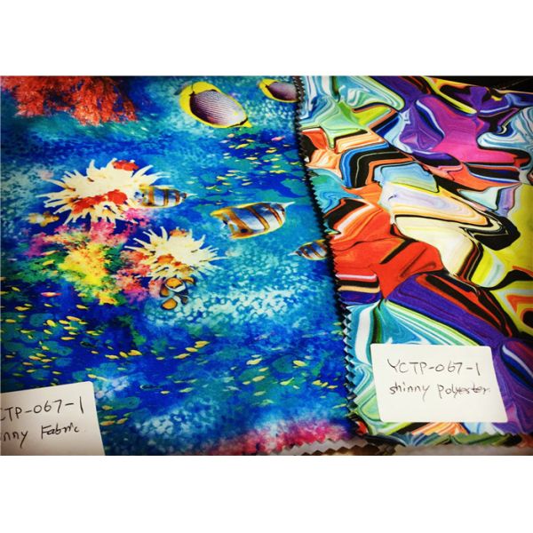 Illustrated Nature Full Matte Recycled Lycra Fabric Uv Protect 50+