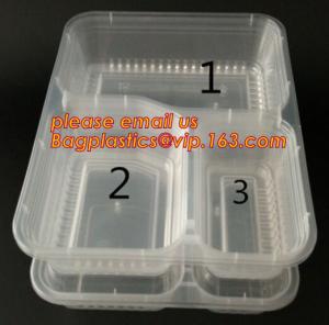 China High-transparently Safe Square Disposable Food Custom Plastic Lunch Box,storage food container plastic lunch box with lo on sale