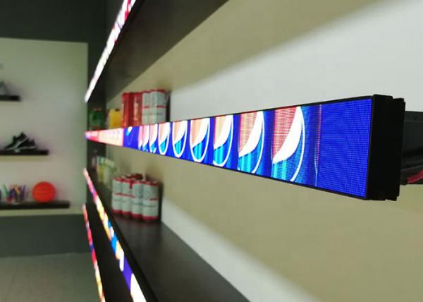 Retail Shop Shelf LED Display 150mmx56mm P1.875 UHD GOB High Definition
