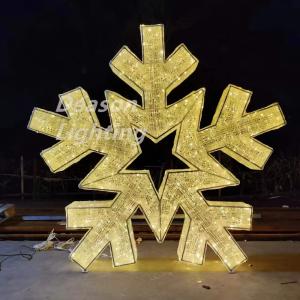 China Giant snowflake led light on sale