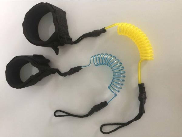Quality TPU  8' Coiled Sup Board Accessories Stand Up Paddle Board Leash Customized Color for sale