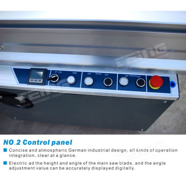 Woodworking Sliding Table Saw SKY8D 20mm Scoring Spindle Saw Max Cutting Height 80mm