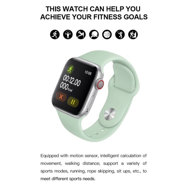 2020 Smart Watch T500 Strap Call Music Player 44MM For Apple IOS Android Phone PK IWO Watch SmartWatch Women Man FK88